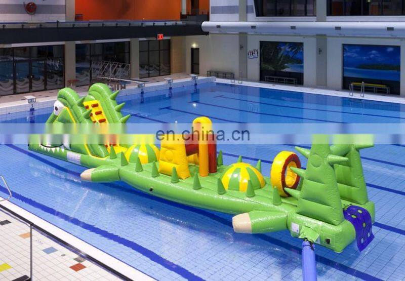 HI 2017 popular inflatable water park/dolphin water obstacle course toys