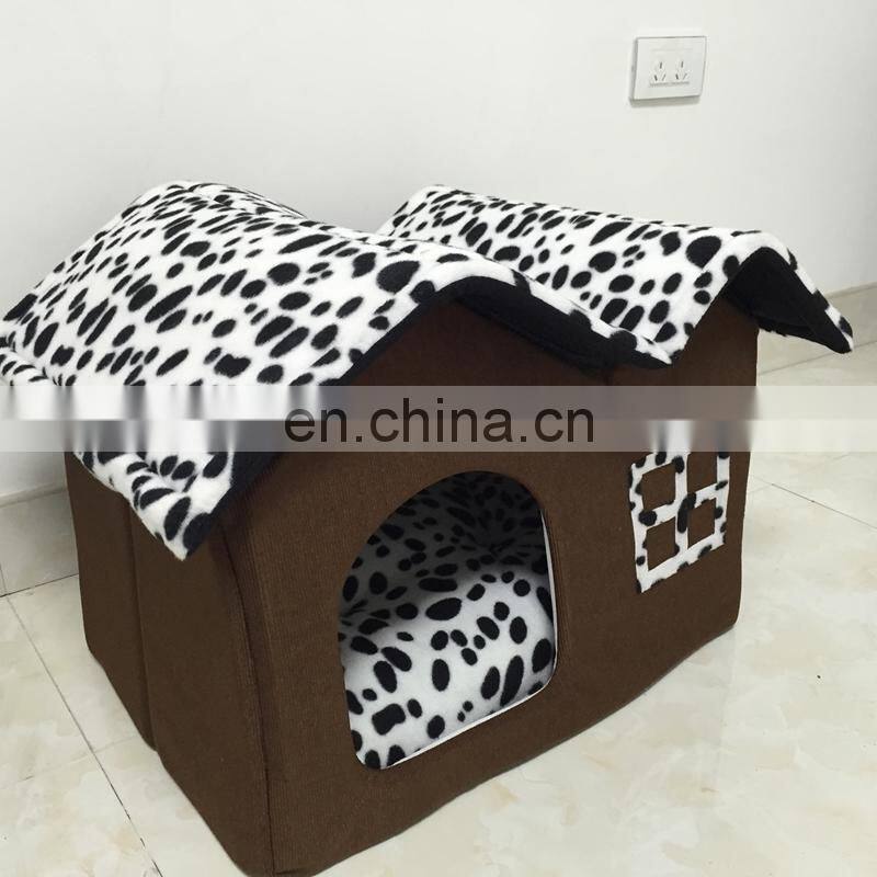 Brown coffee Protable Pet Cat Dog Bed Mat Nest for Small Alimals