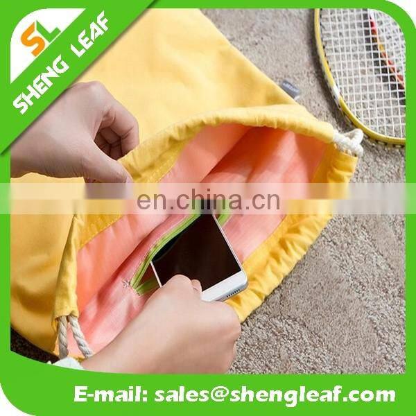 Fashion event premier handmade soft cloth drawstring bag