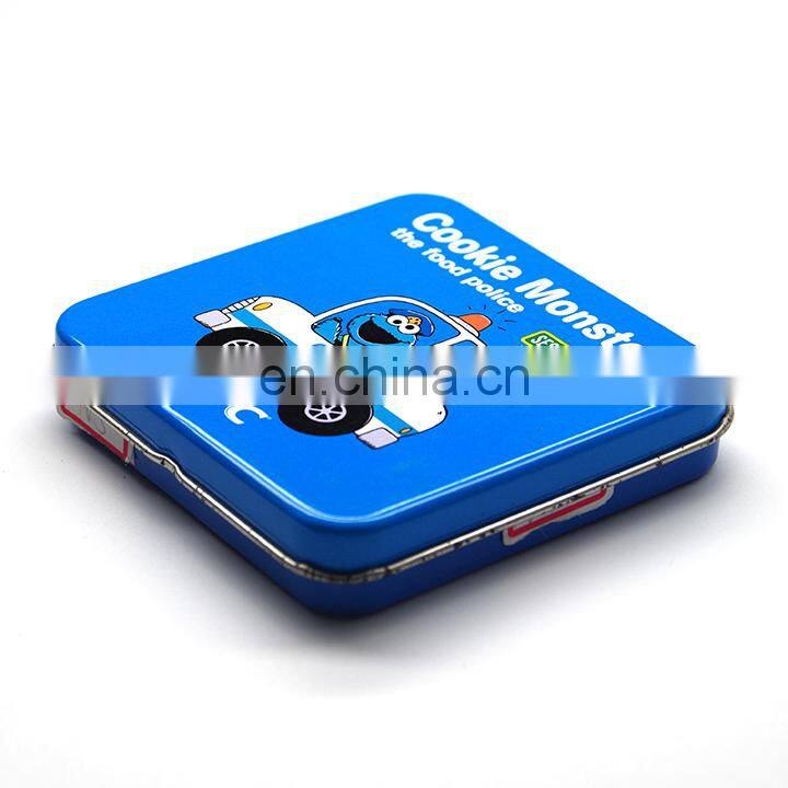 New designed canned tool small size hinged lid metal box