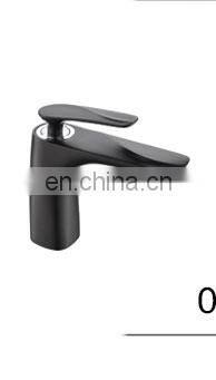Commercial wall mounted vanity mixer tap black washing basin faucet
