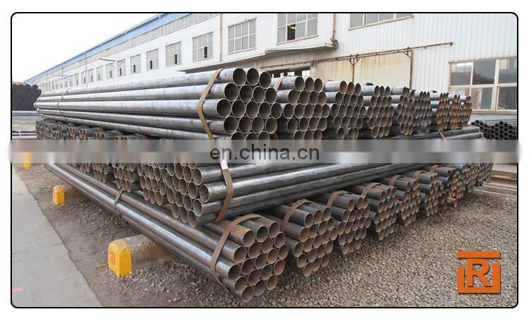 ASTM A53 schedule 40 Black ERW round carbon steel tube iron pipe price