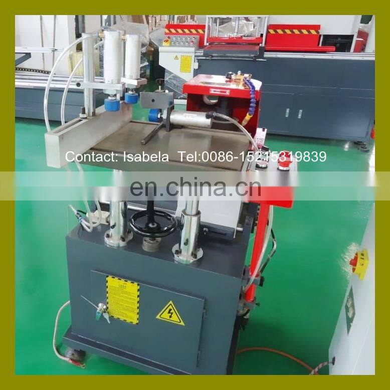 Aluminum and PVC profile window door end milling machine
