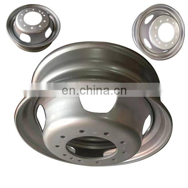 F450SD F550SD wheel rim Size: 19.5X6 10X225 19.5"x6" 10 Lug 5 Slot Steel Wheel Rim 10x225mm