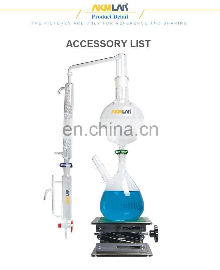 AKMLAB Laboratory Essential Oil Steam Glassware Distillation kit