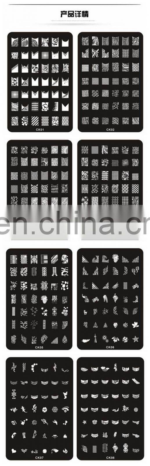 Wholesale CK Series metal custom nail art stamp plate