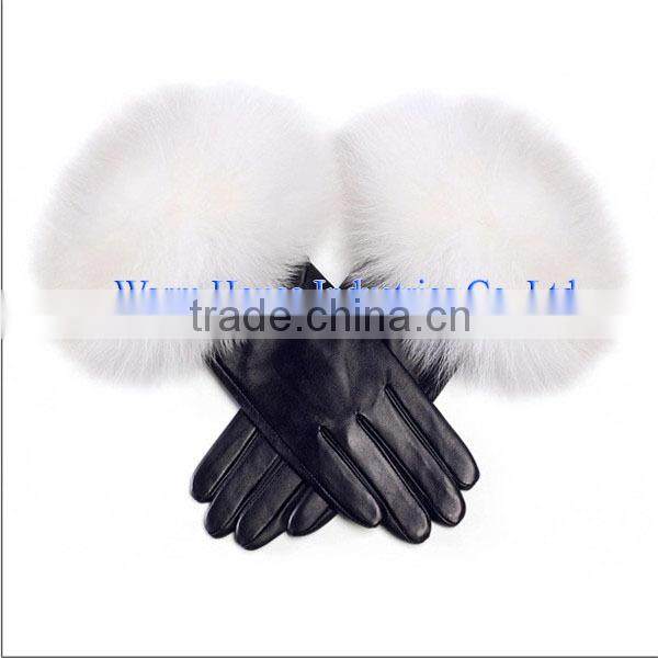 2016 Fashion High Quality Top Selling Quality Cheap Winter Women Dress Leather Gloves