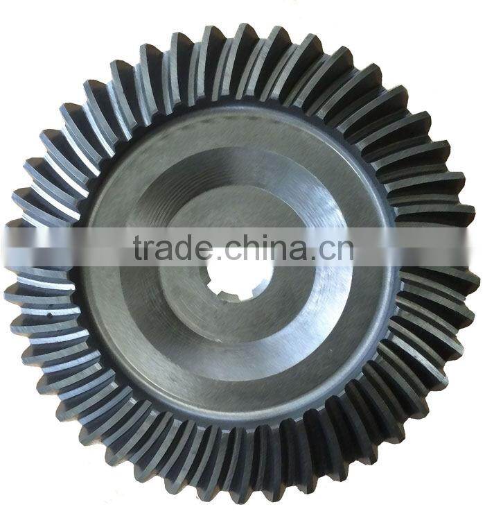 cnc high precision machining 2014 agriculture mini tiller parts driven bevel pinion