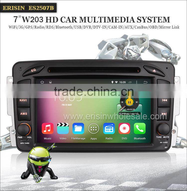 Erisin ES2507B 7" Mercedes Double Din Car DVD Player with GPS 3G WiFi Bluetooth