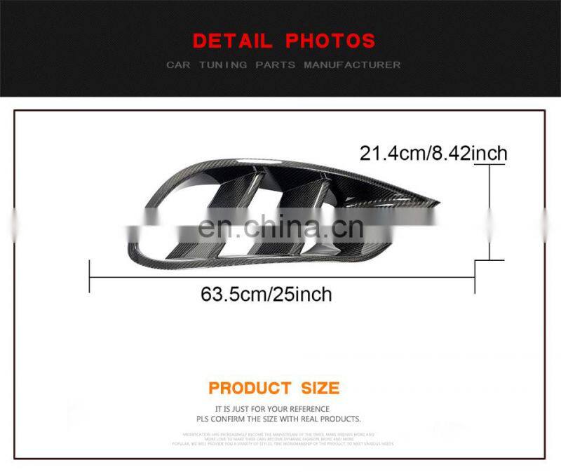 C217 Carbon Fiber Front Bumper Air Vents for Mercedes Benz S500 S550 Sport Coupe 14-18