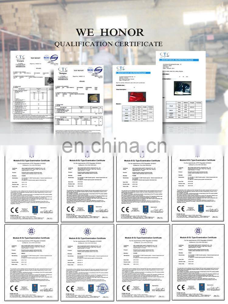 Sunnyhope red rubber PVC dipping gloves, long cuff PVC Coated Work Gloves safety,heavy duty gloves