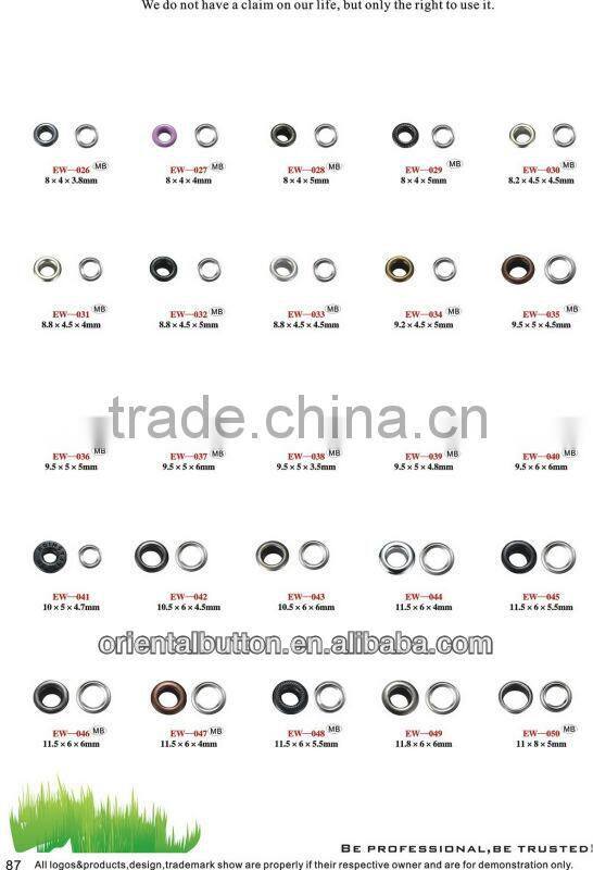 45mm 35mm 28mm 25mm metallic color metal washer eyelet for curtains