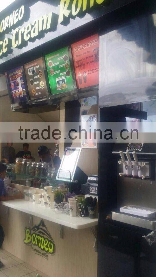 High quality mini type small table top soft serve ice cream machine