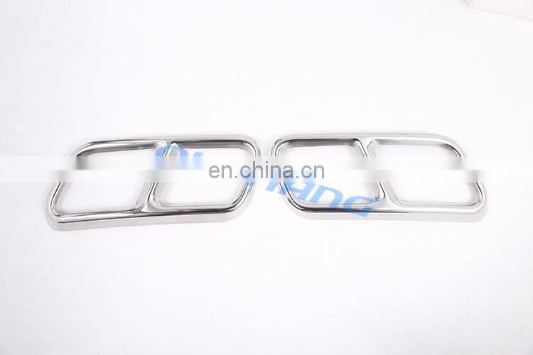 Stainless Steel Exhaust Rear Dual Cover Trim Stickers For Mercedes Benz S Class Coupe R Class