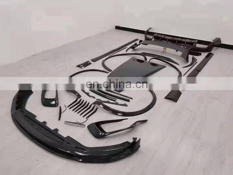 Runde Mansory Automotive Kits For Maserati Levante Real Carbon Fiber Body Kit Hood Front Rear Lip Spoiler