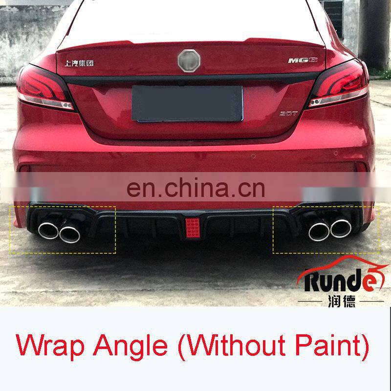 Runde Car Modification Excellent ABS Material MG6 Front Bumper Lip Side Skirt Spoiler Suitable For New Morris Garages 6 Body Kit