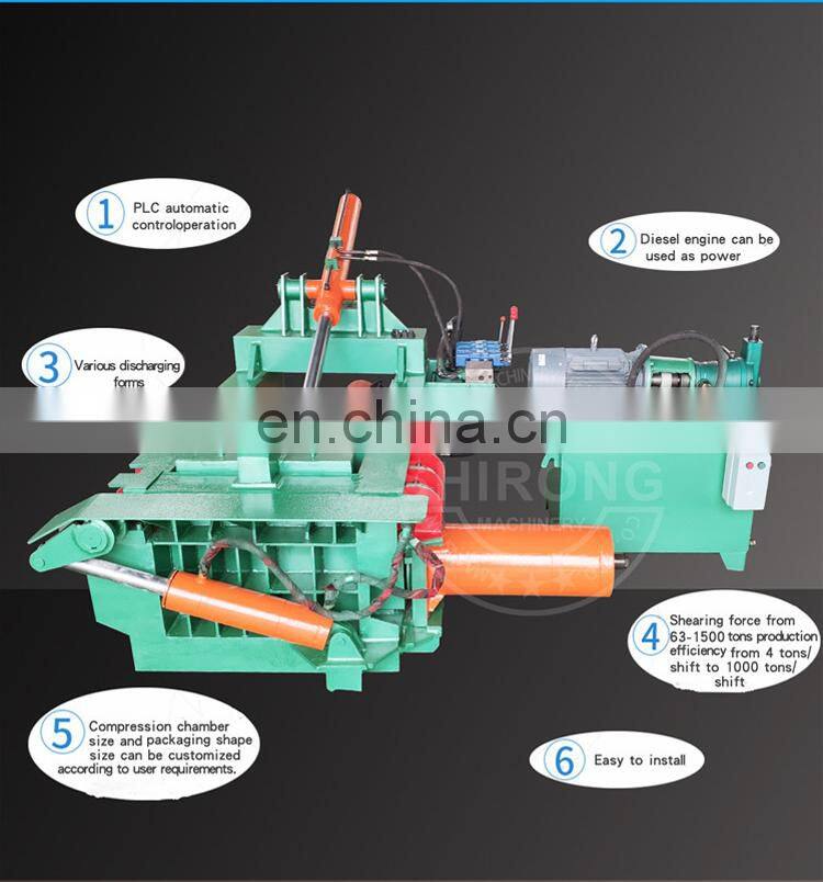 Good price Scrap Metal Hydraulic Baler / waste iron copper aluminium  Baling Press For Sale
