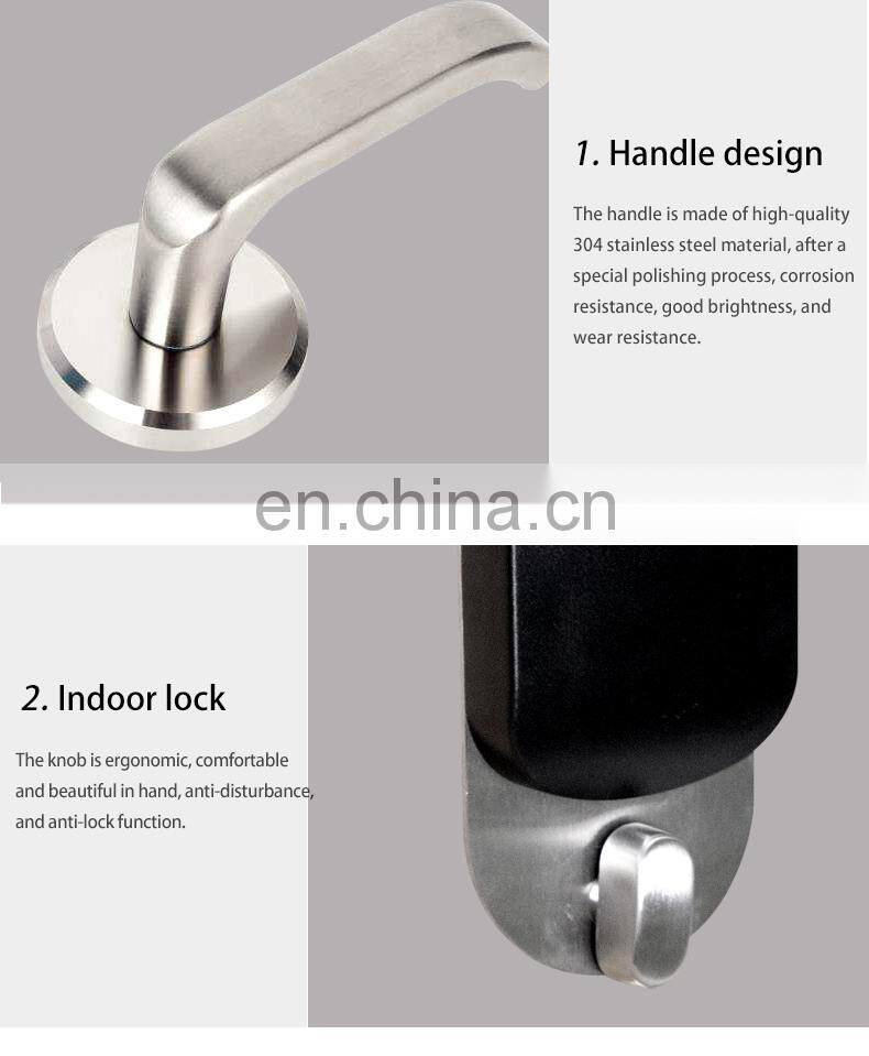 Luxury Split eletronic rfid card door lock hotel lock smart keyless IC card unlocking