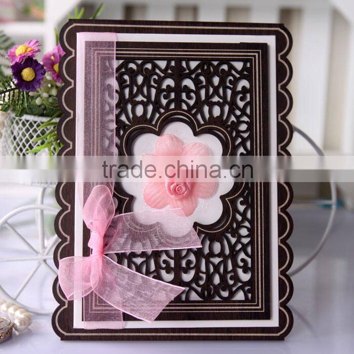 2016 Best Selling Classic Bengali Wooden Wedding Cars with Ribbon and Flower