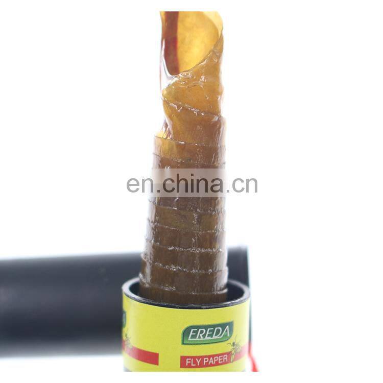 Top selling catcher winged insect glue trap 4 rolls eco-friendly sticky fly catcher ribbon
