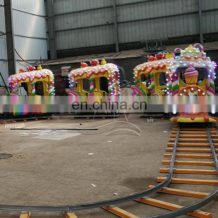Funny funfair playground equipment outdoor amusement kiddie rides fairy train for sale