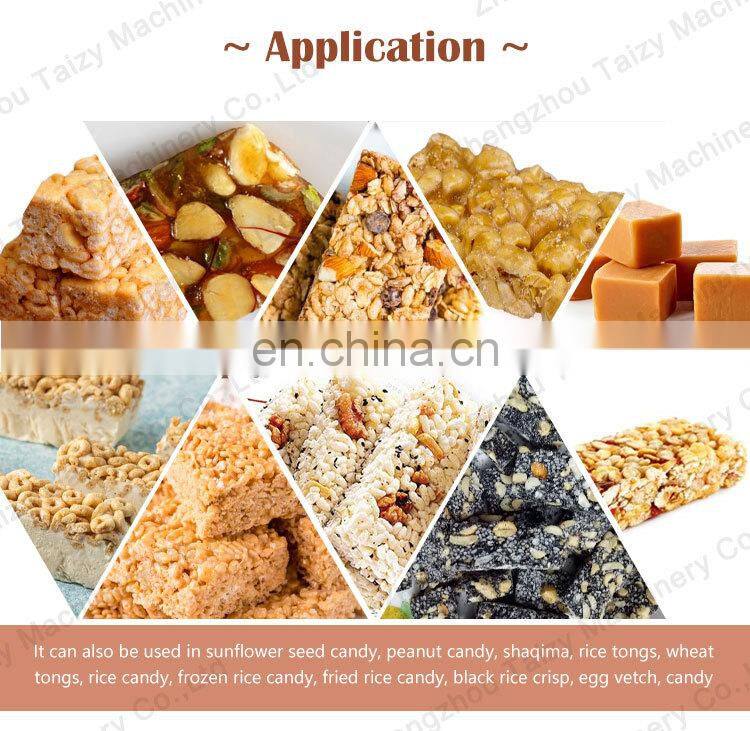 Sesame Seed Brittle Forming Machine Peanut Candy Cereal Bar Making Cutting Machine