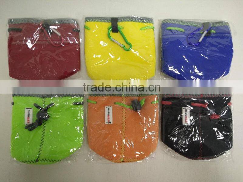 3mm neoprene customied printing logo gifts bag or lanyard with company logo