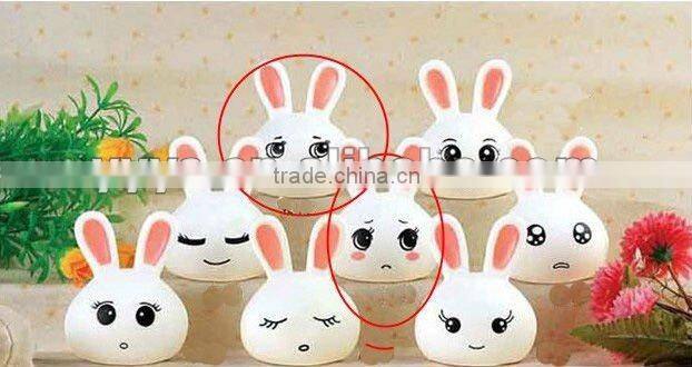 ceramic cute rabbit desk lamps