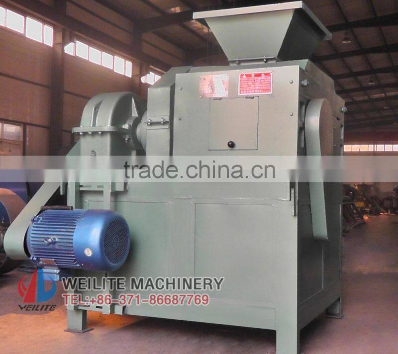 9Cr2Mn steel roller press round shape charcoal / peat / coal briquette making machine