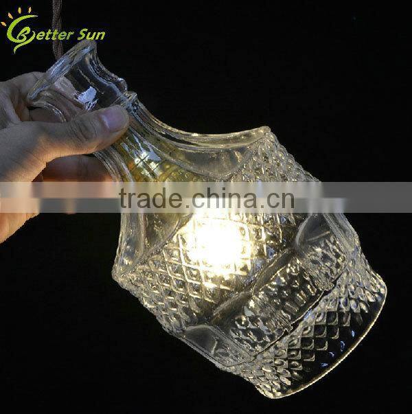 3 Pcs New Modern Clear Glass Wine Bottle Type Lamp Pendant
