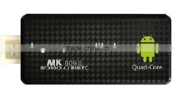 Hot selling MK809III Quad Core +2G DDR rk3188 tv box mini pc Android 4.2.2