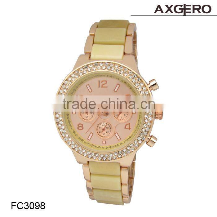 2015 best selling water resistant watch for lady