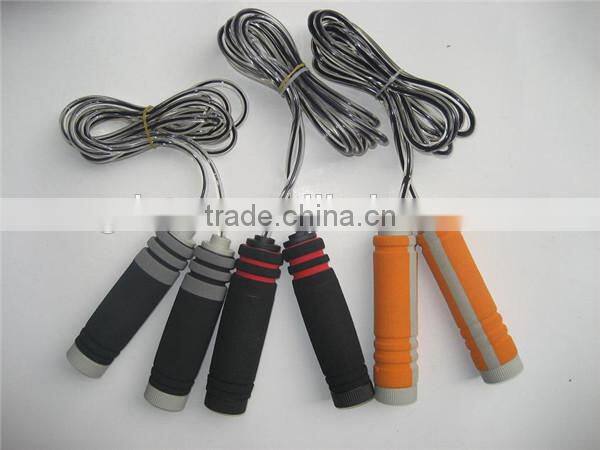 2015 promotion Plastic solid rope handle handle jump rope