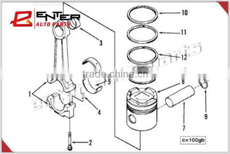 3017348 Piston Ring Set with Factory Direct Price