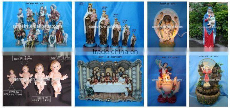 Holy Family Statue Baby Jesus Catholic Christian Religious Figurine