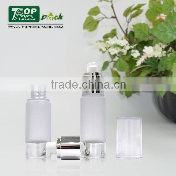 PA01 clear empty luxury china acrylic cosmetic bottle acrylic cosmetic airless bottle AS airless pump bottle for lotion