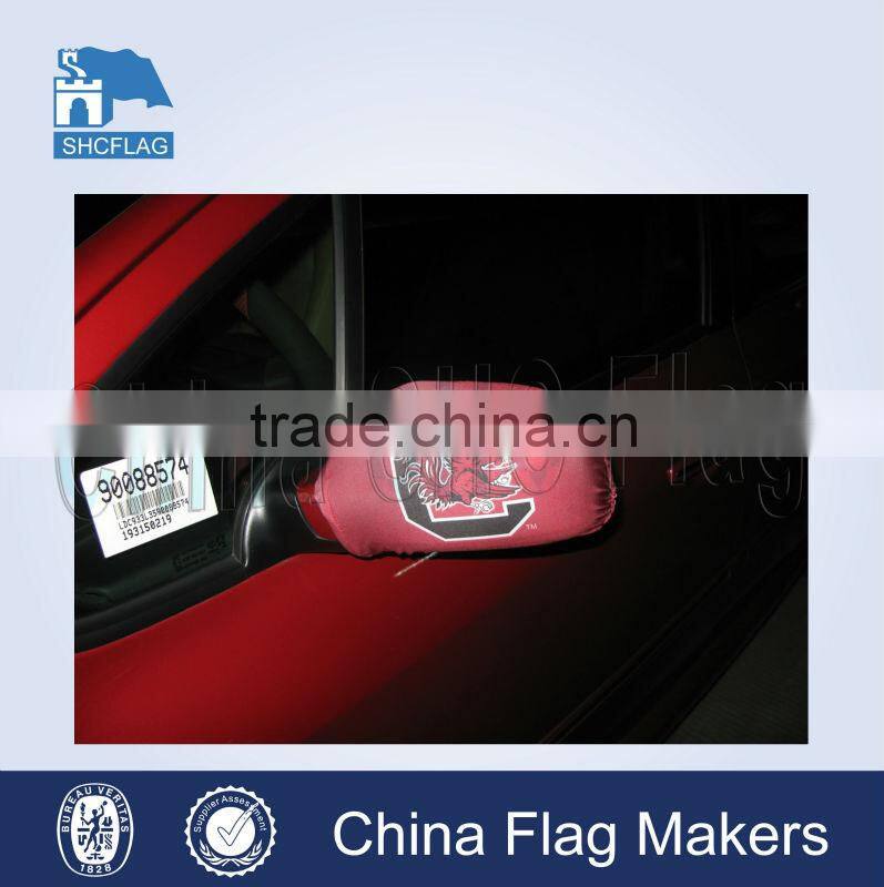 Advertising car mirror cover flag