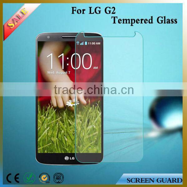 2.5D 0.15/0.2/0.33/0.4mm Scratch Resistant Tempered Glass Screen Protector For LG G2