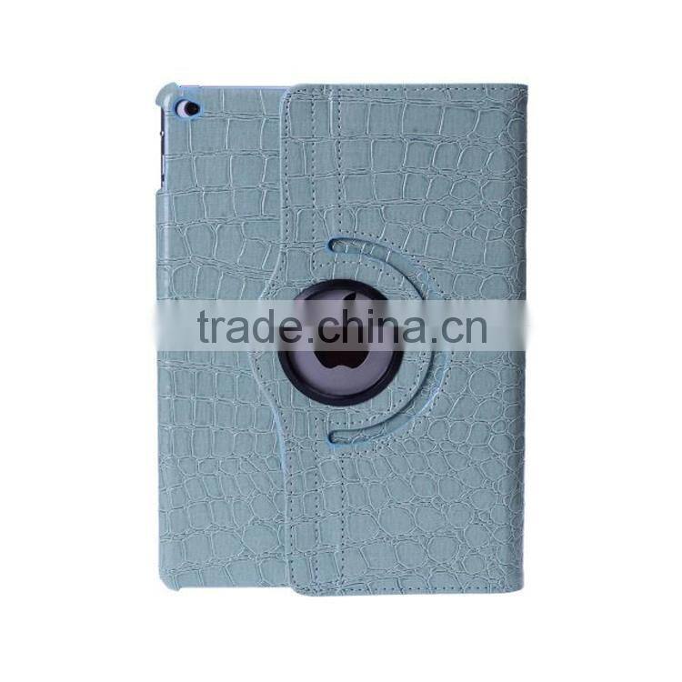 Crocodile pattern 360 rotate leather case For iPad 6