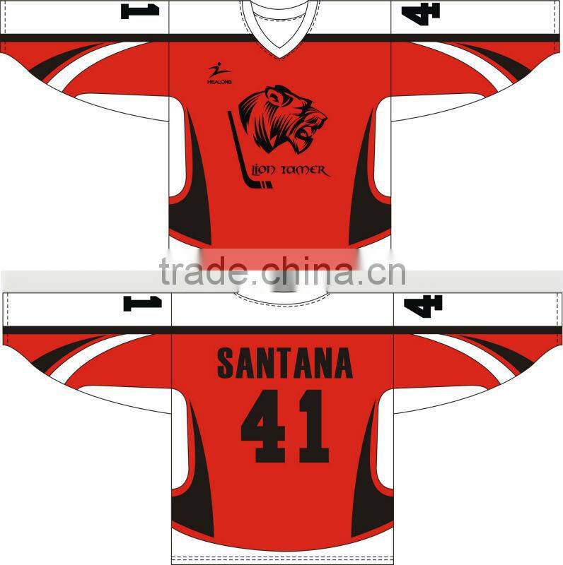 Sublimation Ice Hockey Uniform Professional Ice Hockey Jerseys For Team Custom Made Ice Hockey Jersey