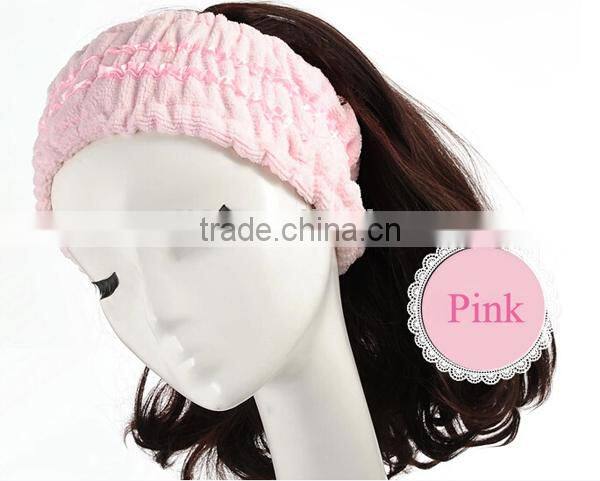 Ribbon Lace Microfiber Hairband/Discharge Makeup Headband