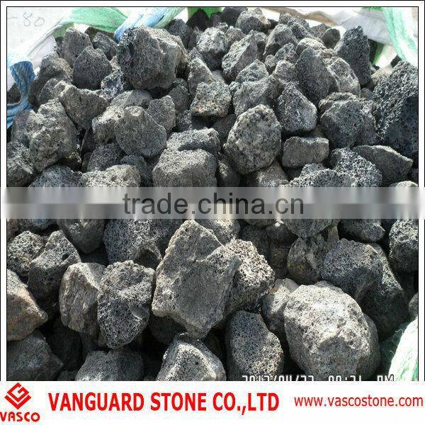 Quarry owner of red lava stone