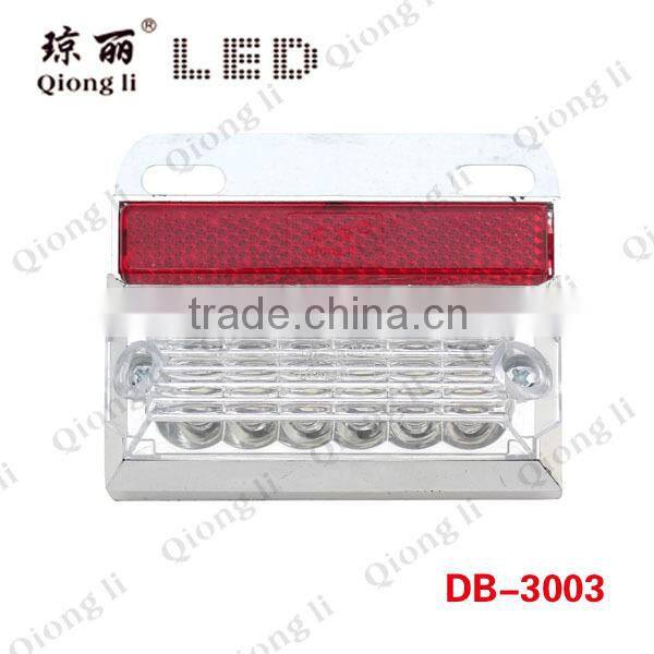 clear 12 LEDs iron plate anti-shock long lifespan widely used led signal light