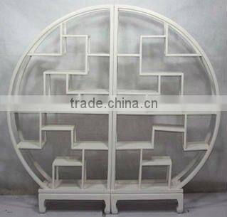 Chinese antique round bookshelf