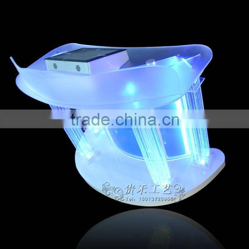 high qualtiy modern church pulpit with LED light, acrylic church pulpit,church pulpit chairs