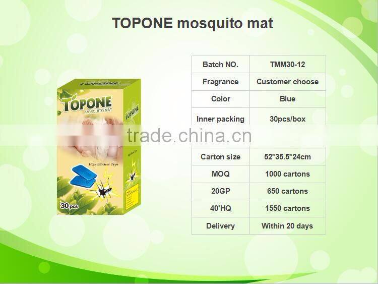 Guangzhou TOPONE Brand Electric Anti Mosquito Killer Mat