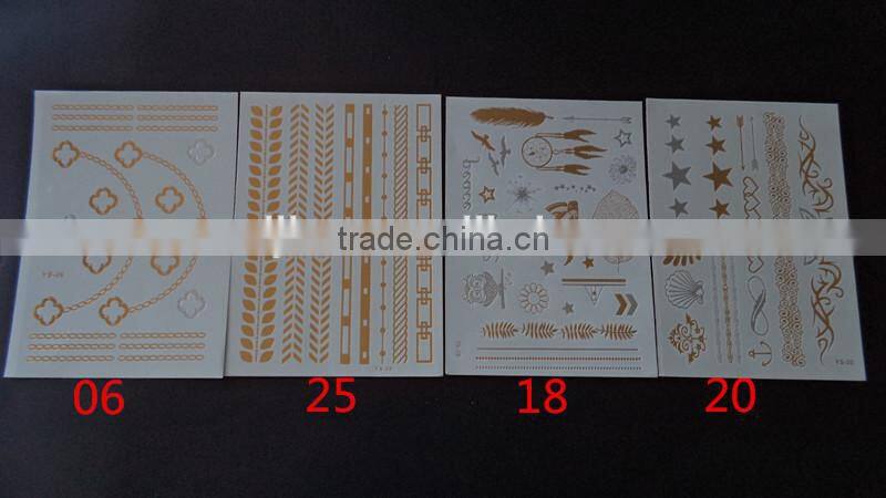 YS metallic tattoo Flash tattoo wholesale