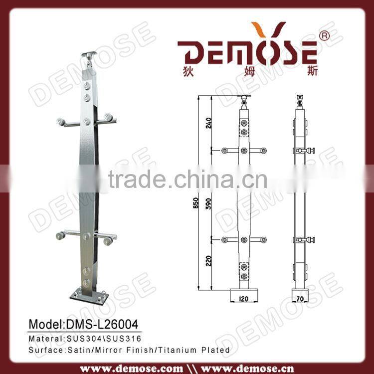 glass fittings balcony railing baluster designs protection