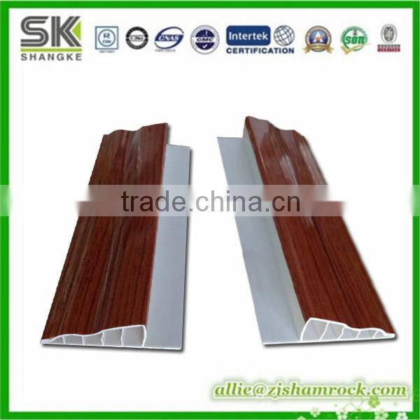 wooden color Plastic PVC Skirting Board