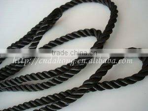 4mm various colors durable thick polyester spiral cord for handbag